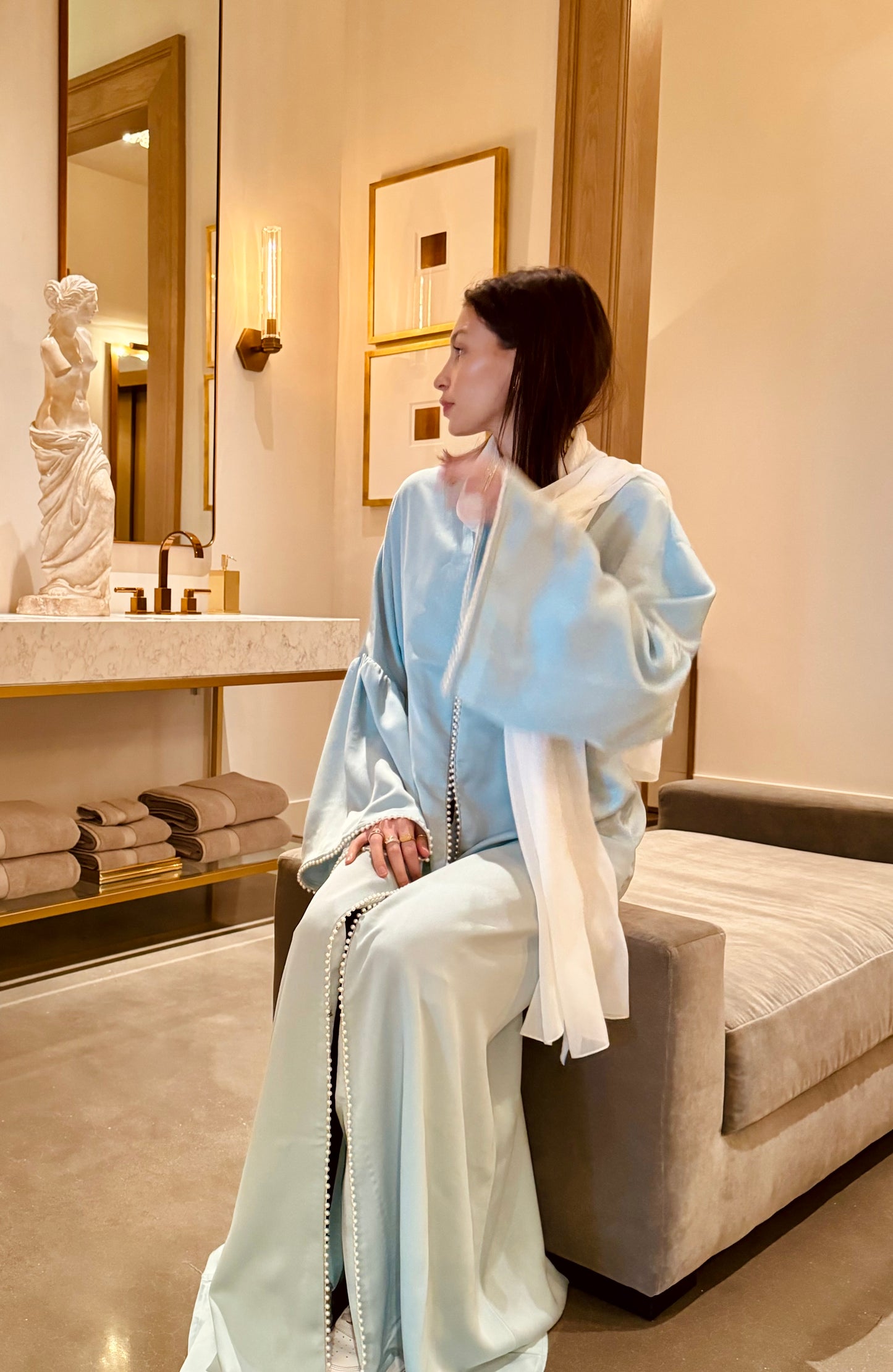 Perla Abaya - Turquoise